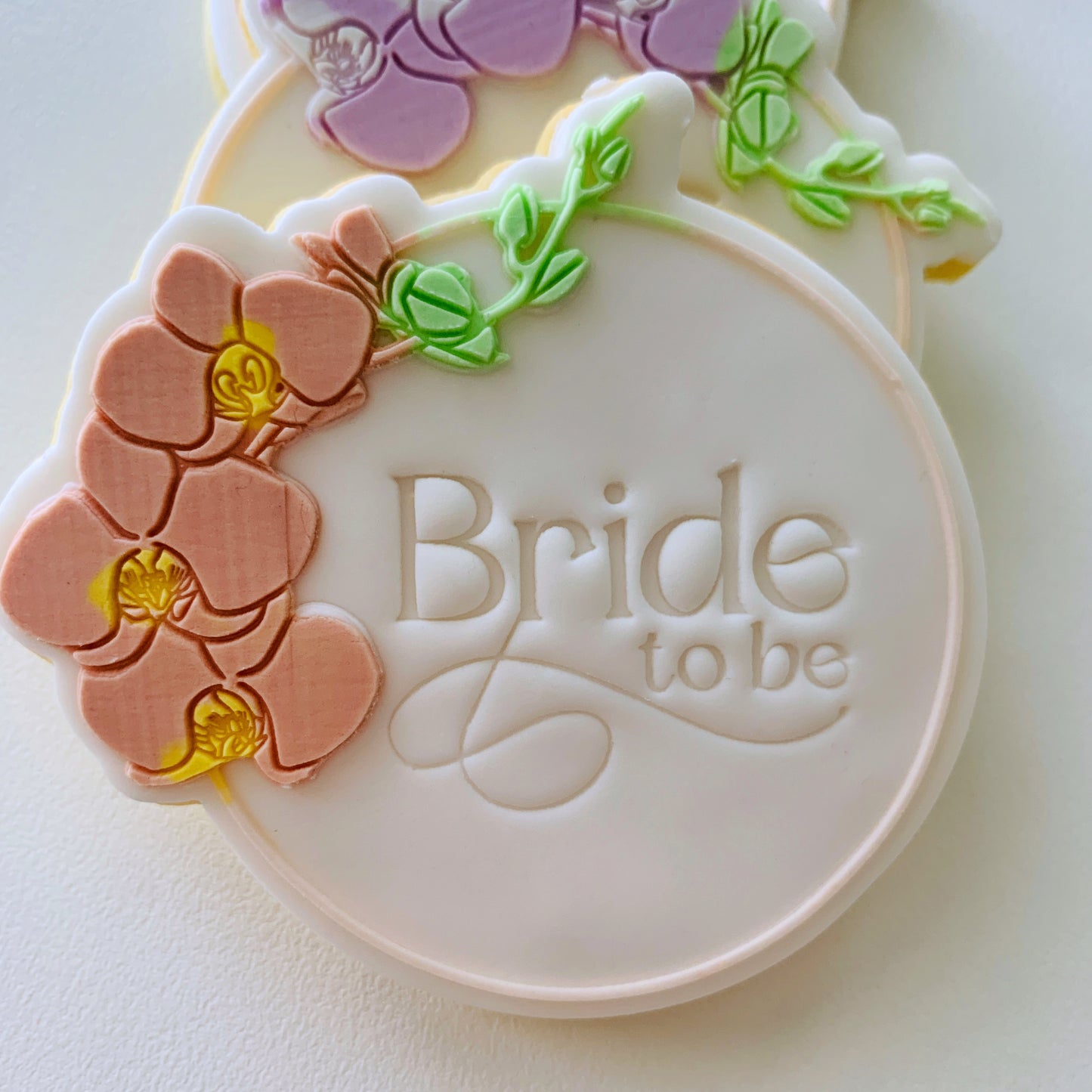 Butterfly Orchid Round Cookie Stamp & Cutter