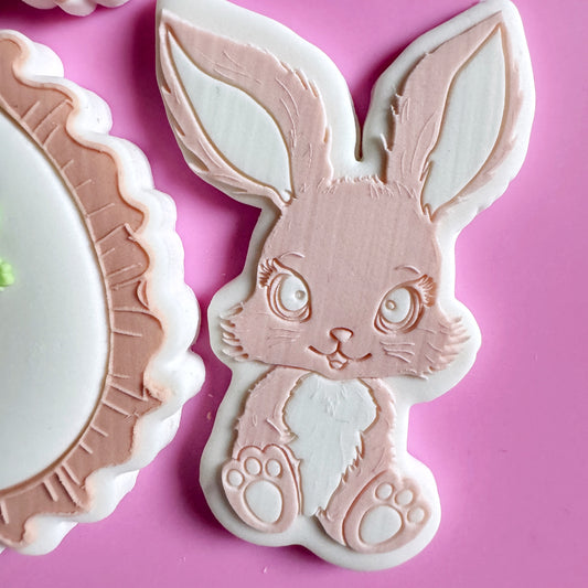 Cute Bunny Cookie Stamp and Cutter