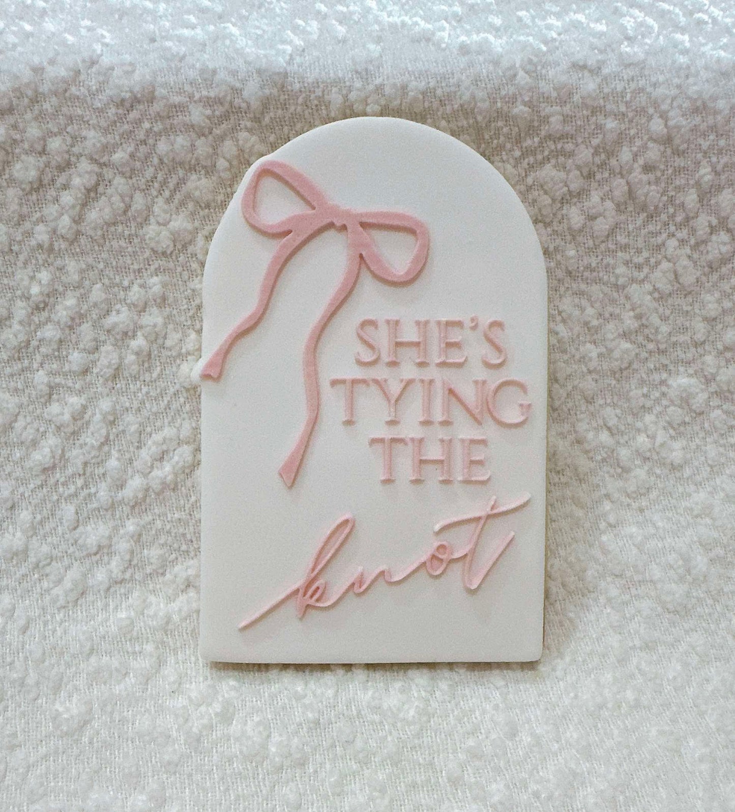 She's Tying the Knot Arch Cookie Stamp & Cutter