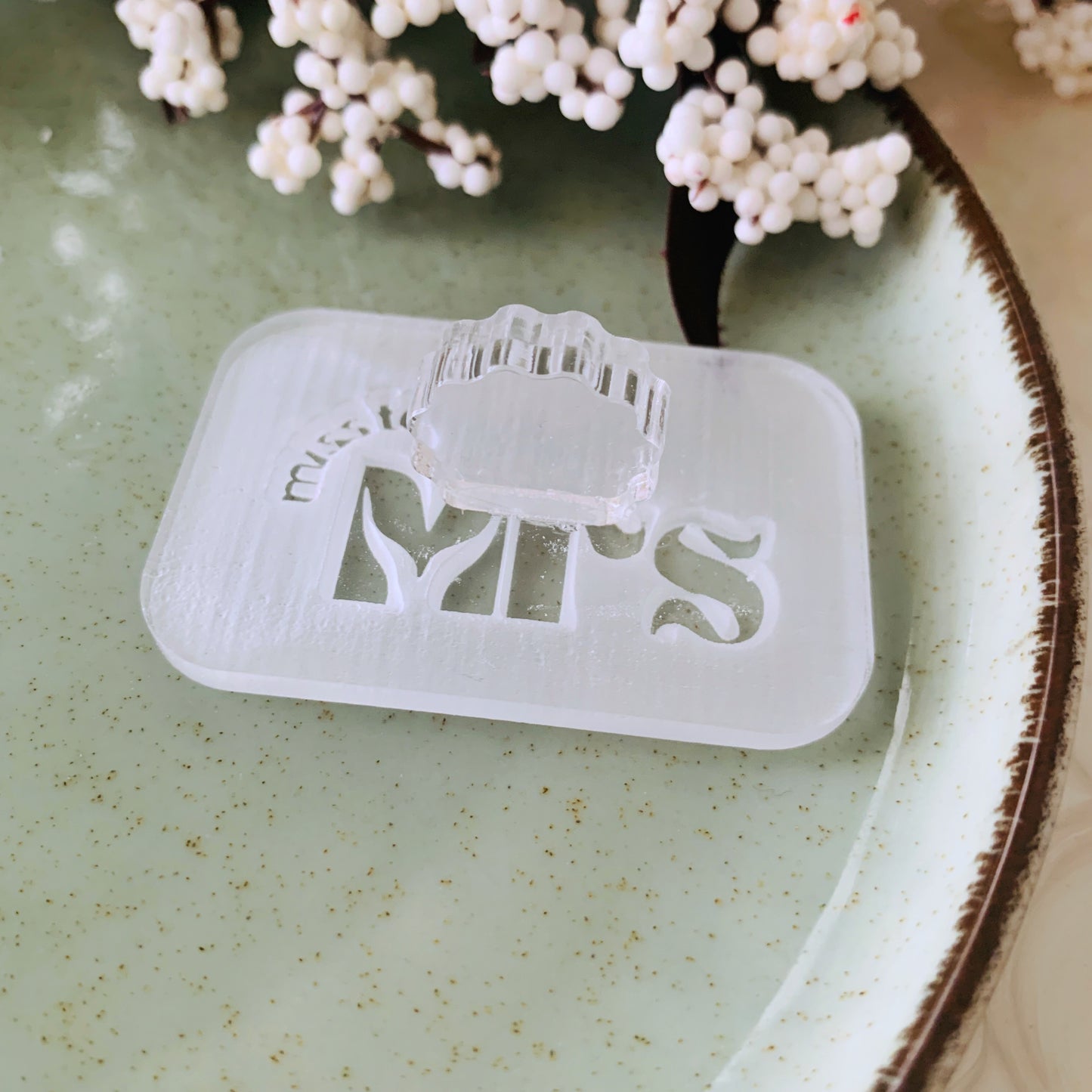 Miss to Mrs Impression Stamp