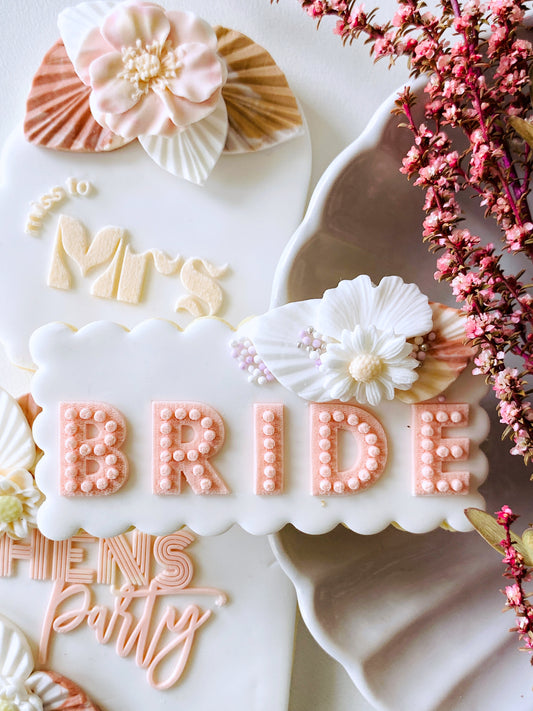 Glam Bride Cookie Stamp