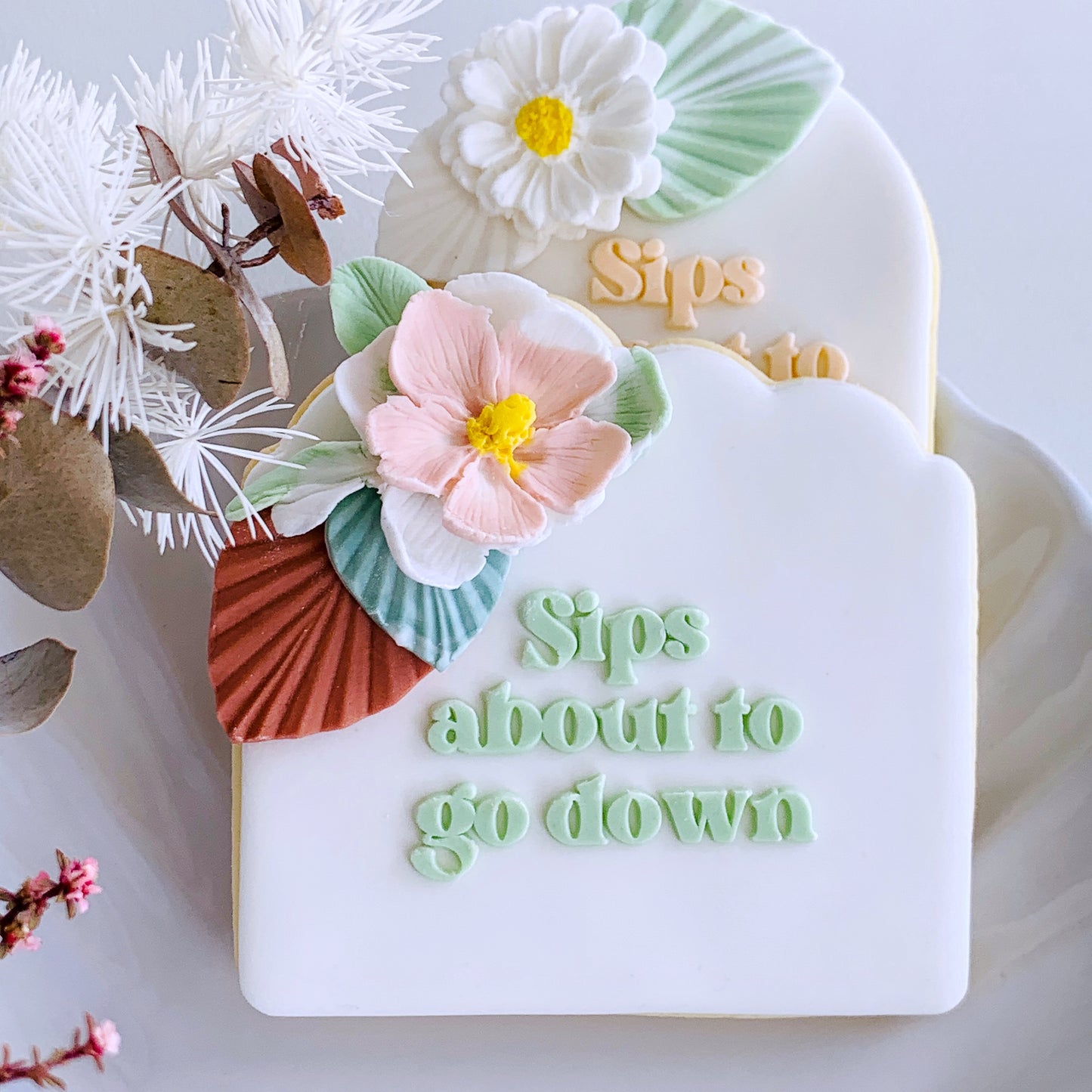 SALE - Small Sips About To Go Down Cookie Stamp