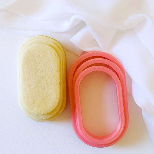 9cm Oval Rectangle Cookie Cutter