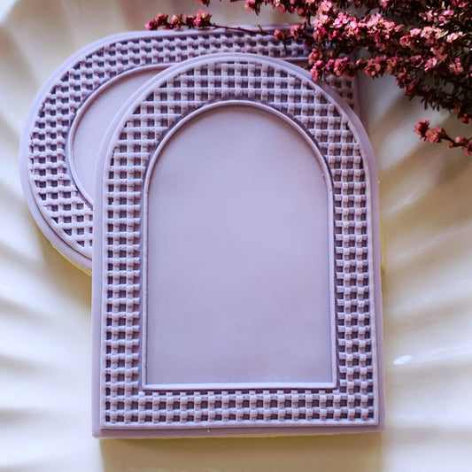 SALE - Lattice Arch Cookie Stamp & Double Cutter