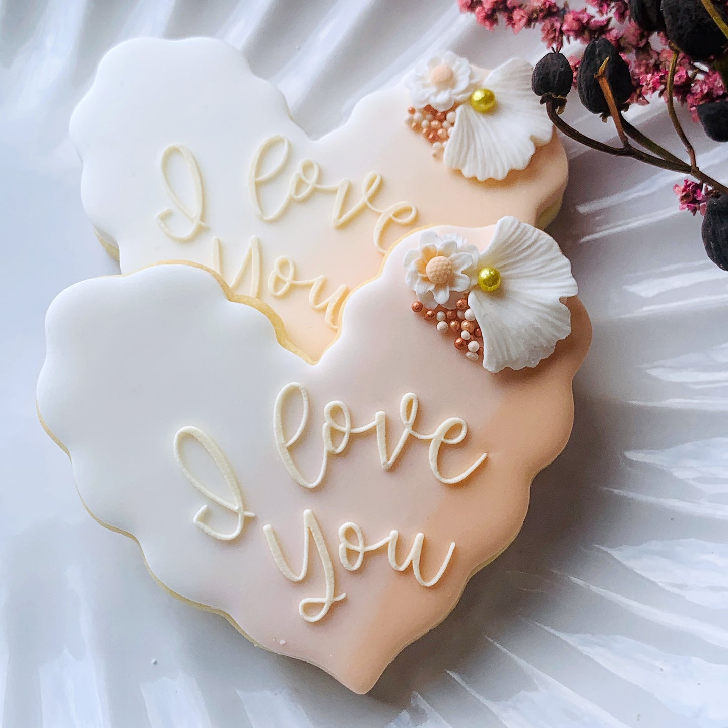 I Love You Cookie Debosser Stamp