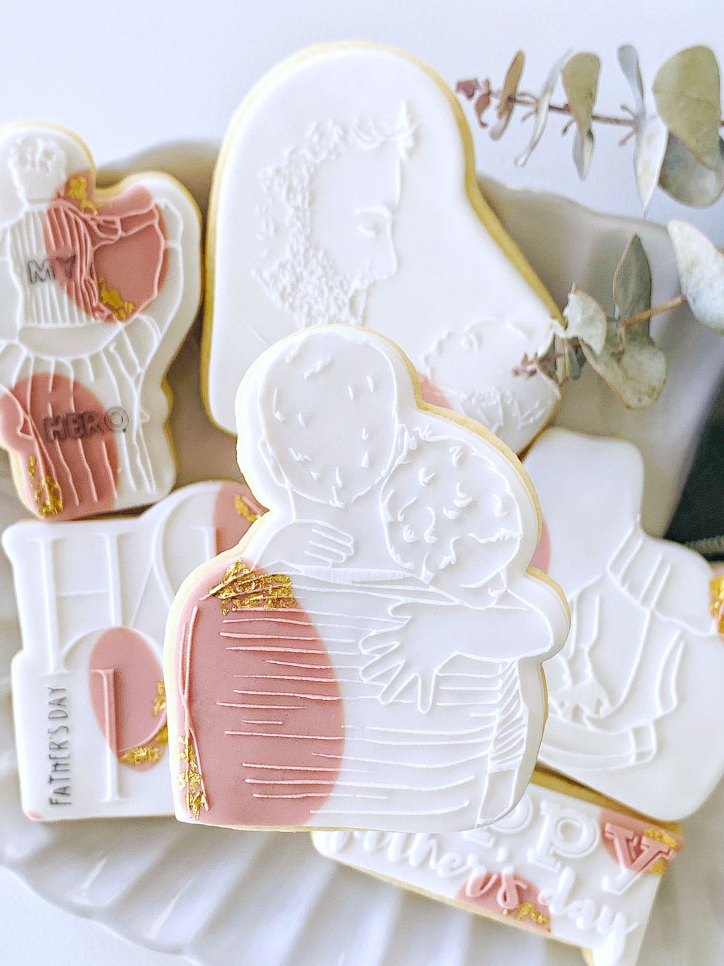 SALE - Father and Son Cookie Stamp & Cutter