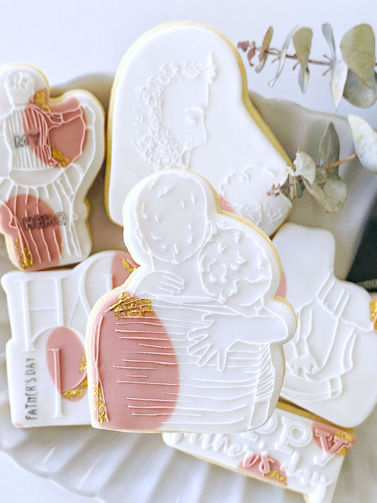 SALE - Father and Son Cookie Stamp & Cutter