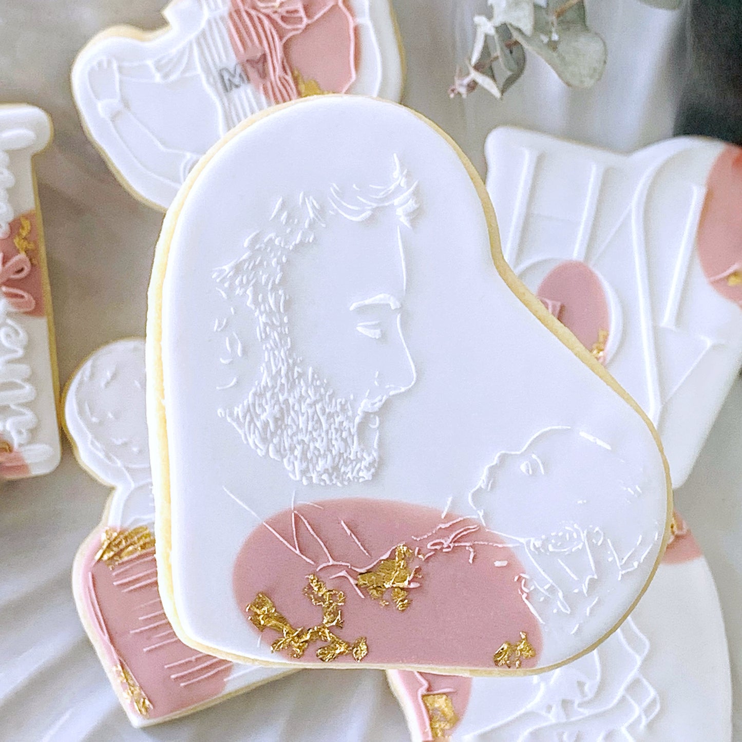 SALE - Father and Baby Cookie Stamp & Cutter