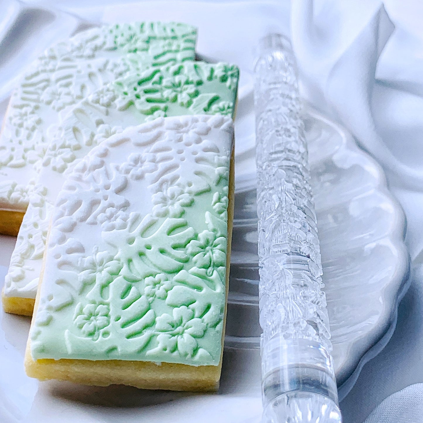 Flower Monstera Pattern Acrylic Rolling Pins