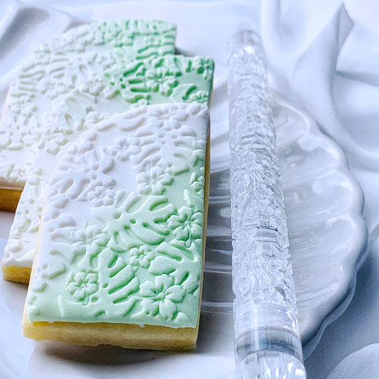 Flower Monstera Pattern Acrylic Rolling Pins