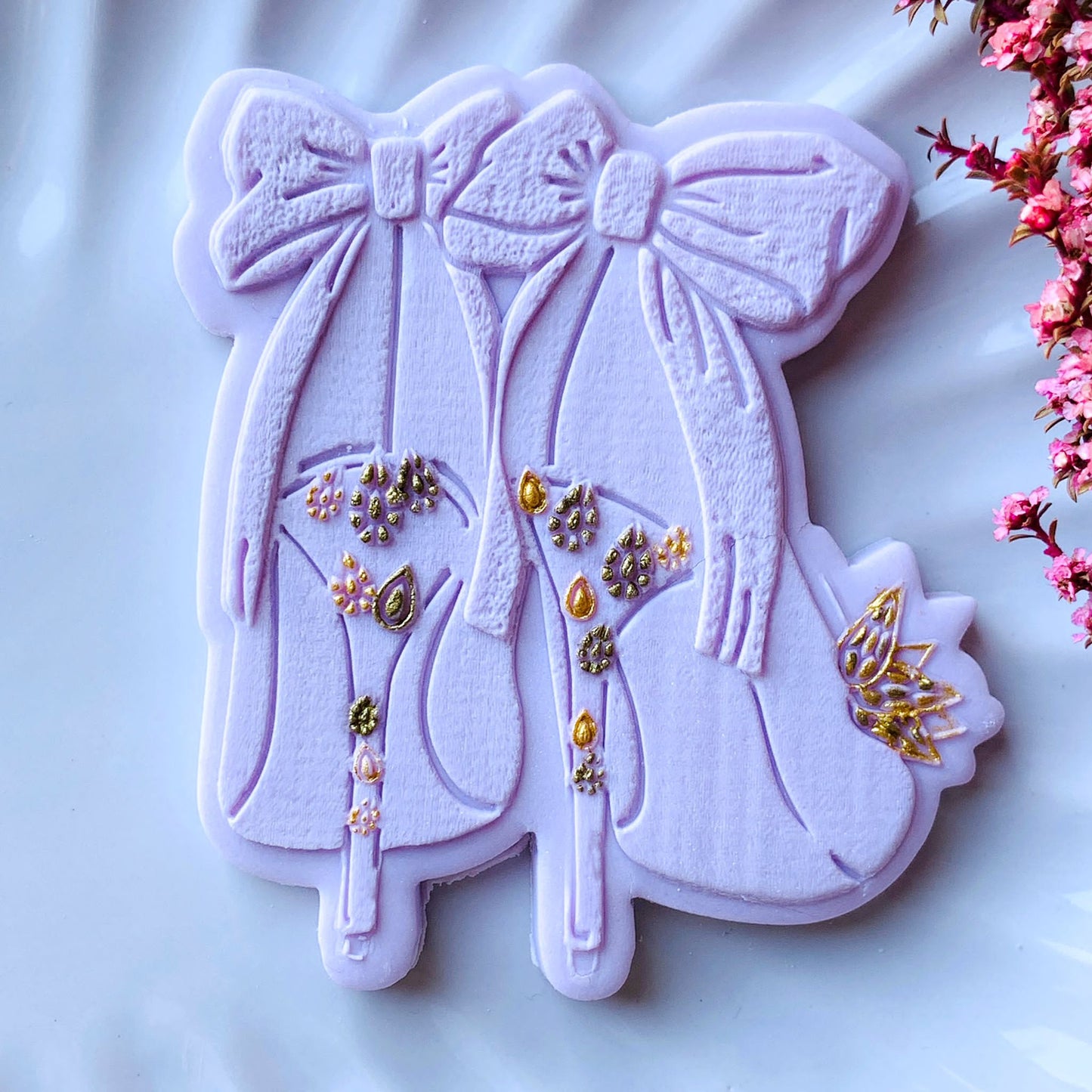 Large Glam Bride Heel Cookie Stamp & Cutter