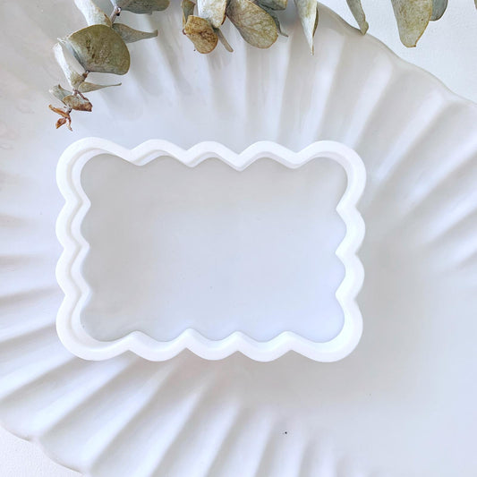 Rectangle Wave Cookie Cutter (7.5cm x 11cm)
