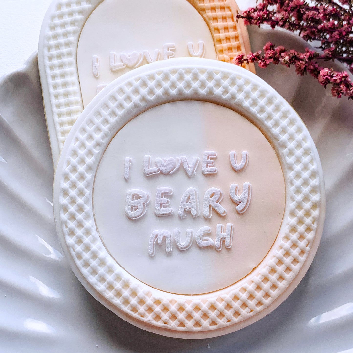 SALE - I Love U Beary Much Cookie Stamp