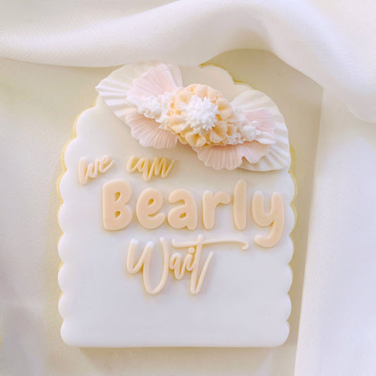 Small We Can Bearly Wait Cookie Stamp