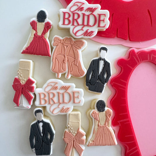 Bridal Mini Plate Cookie Stamps & Cutters