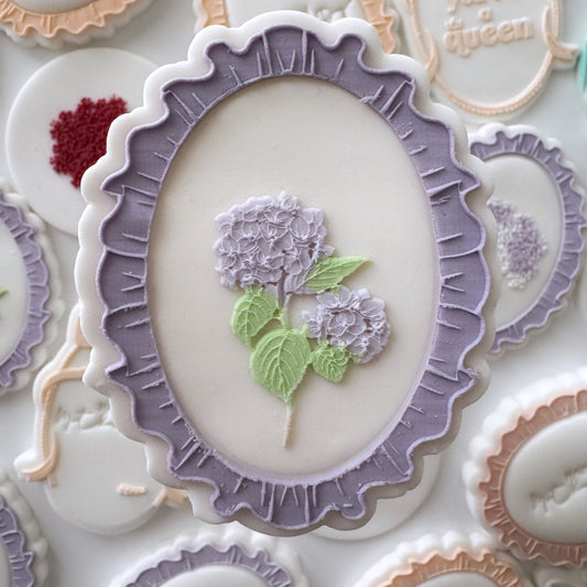Mini Hydrangeas Cookie Stamp & Cutter