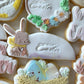 Bunny Name Half Arch Cookie Stamp and Cutter