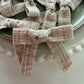 Natural Tweed Pre tied bows (10pk)