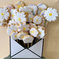 Envelope Gift Box - White Black Spot