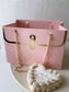 Embossed Quilted Gift Bag - Pink