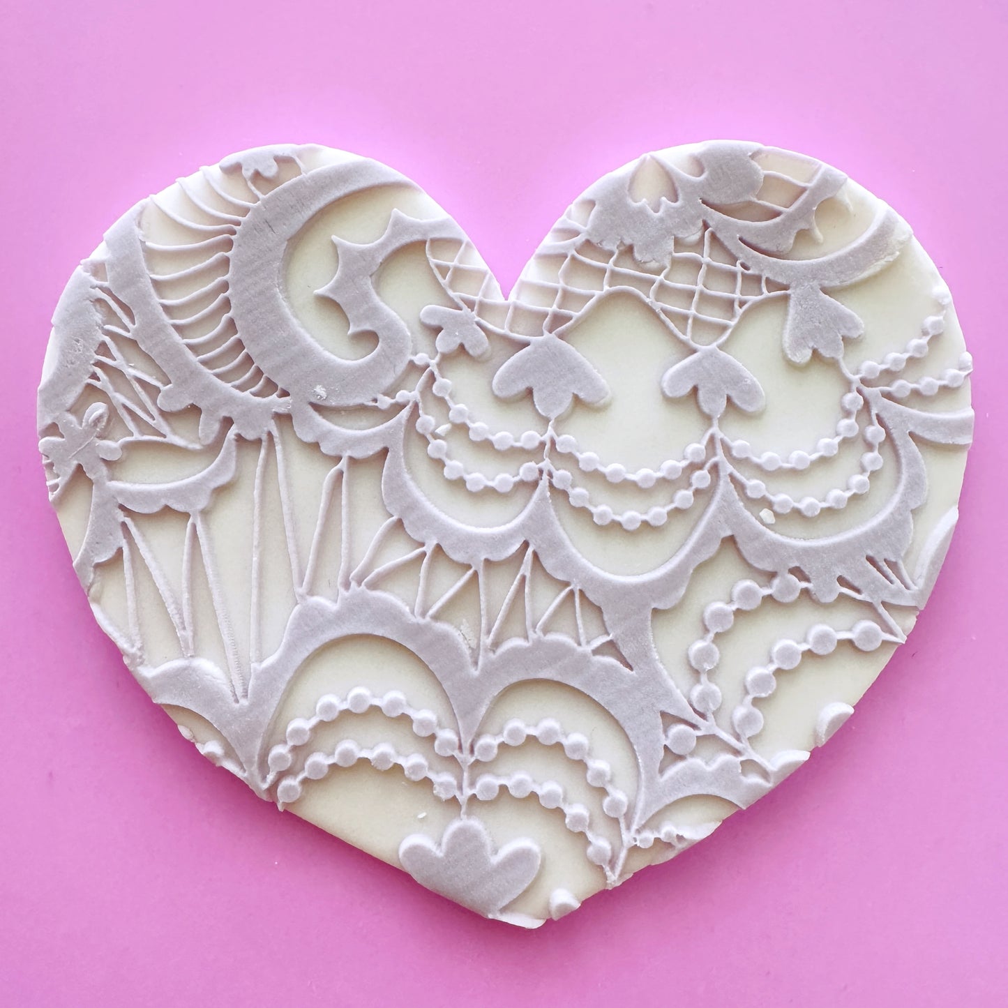 Lace Pattern Cookie Stamp