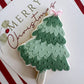 Wavy Bow Christmas Tree Cookie Stamp & Cutter