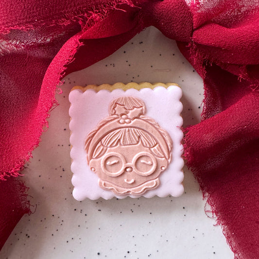 Petite Mrs Claus Cookie Stamp & Cutters