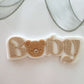 Linen Baby Cookie Stamp & Cutter