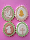 Mini Easter Silhouettes Cookie Stamp