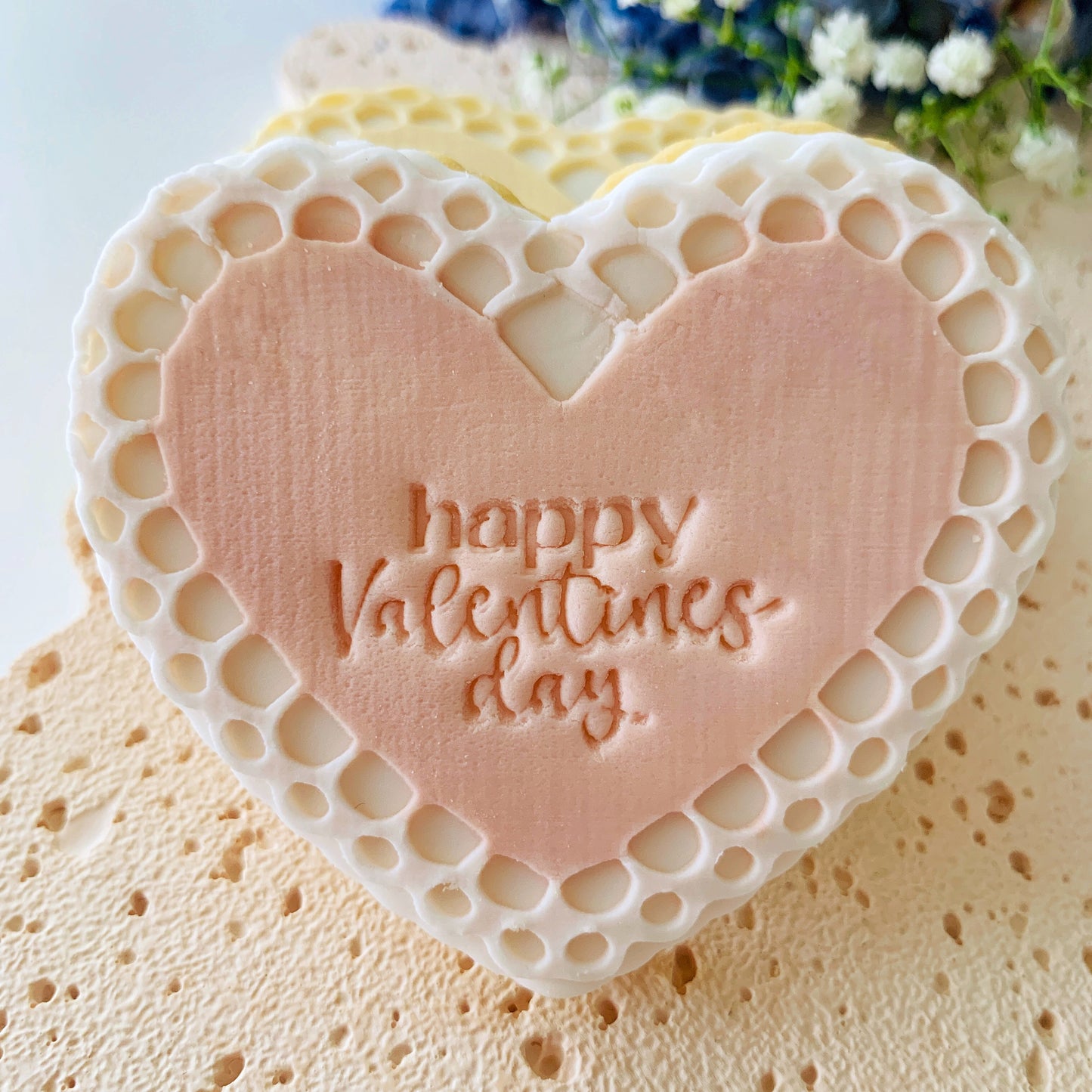 Frilled Edge Heart Cookie Stamp & Cutter