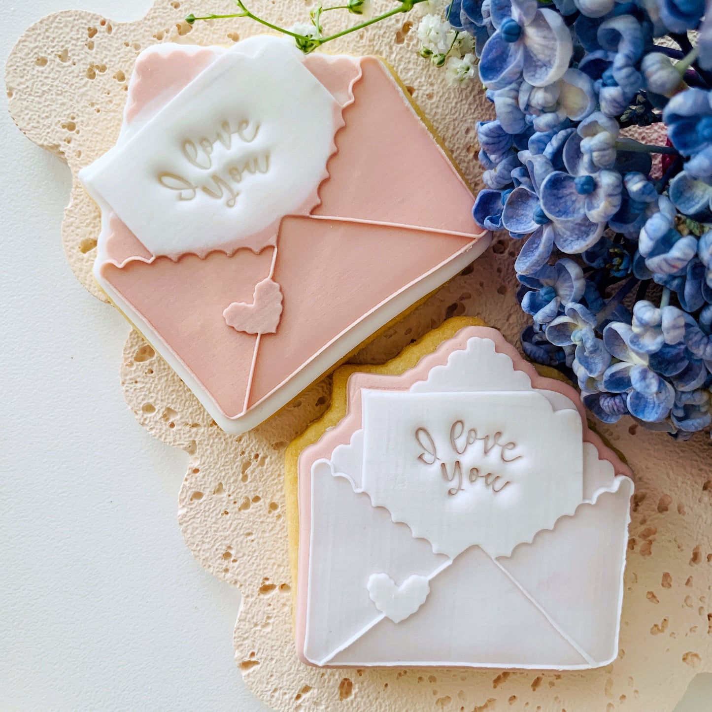 Wavy Envelope Cookie Stamp & Cutter