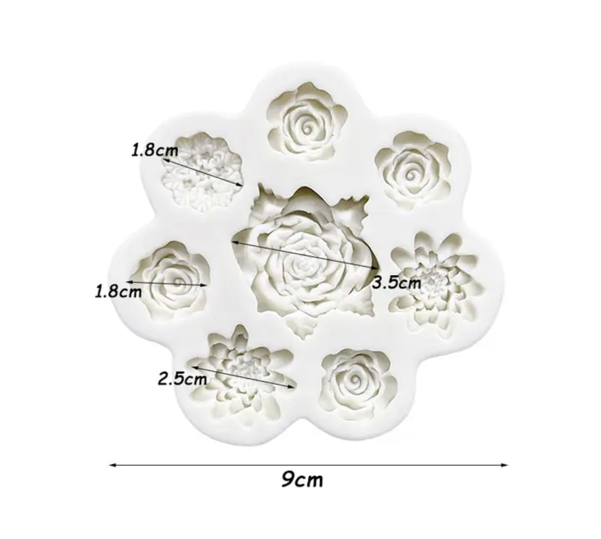 Multi Flower set Silicone Mould