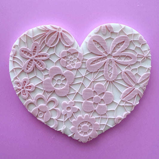 Flower Lace Pattern Cookie Stamp