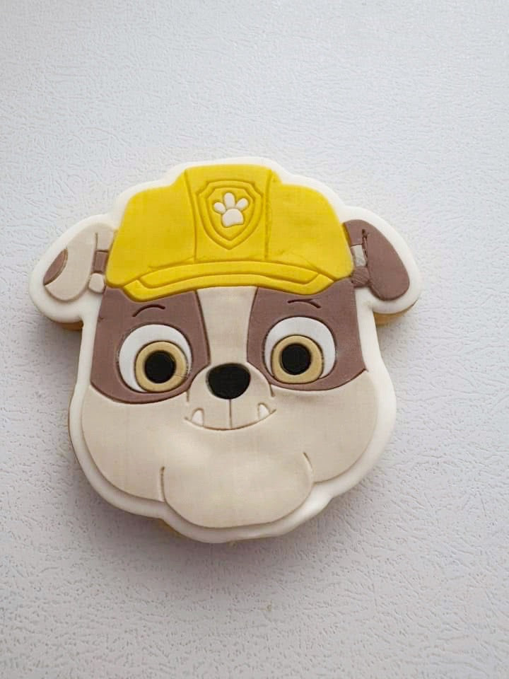 Paw Patrol Rubble Cookie Stamp & Cutter