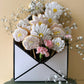 Envelope Gift Box - White Black Spot