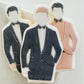 Suited Groom Cookie Stamp & Cutter