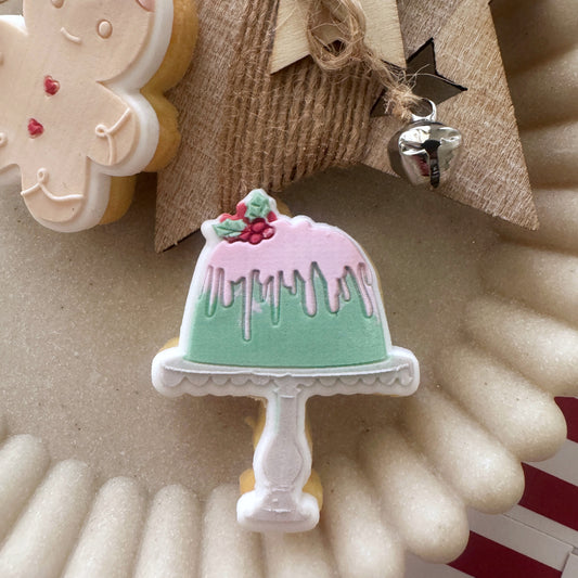 5cm Mini Christmas Pudding Cookie Stamp & Cutter