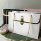 Embossed Quilted Gift Bag - White