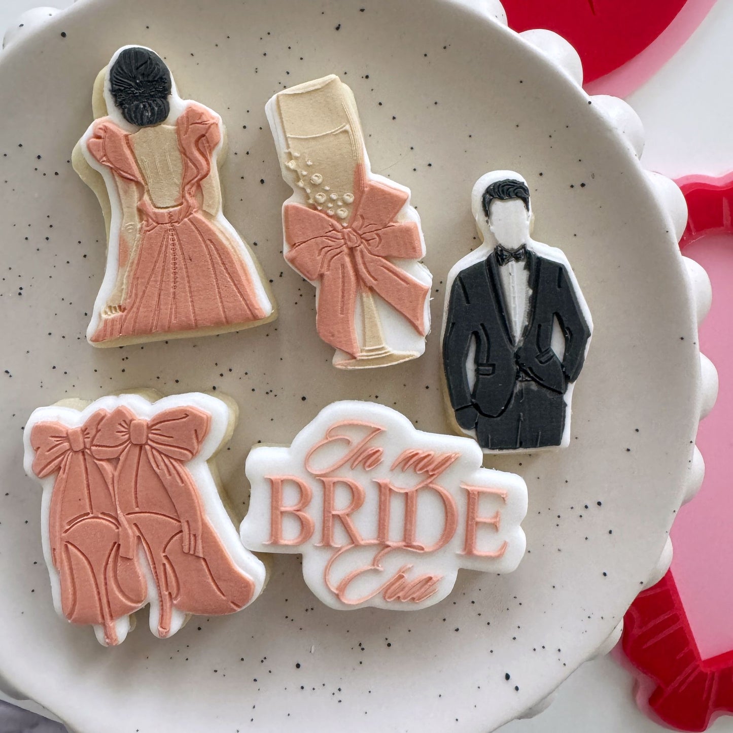 Bridal Mini Plate Cookie Stamps & Cutters