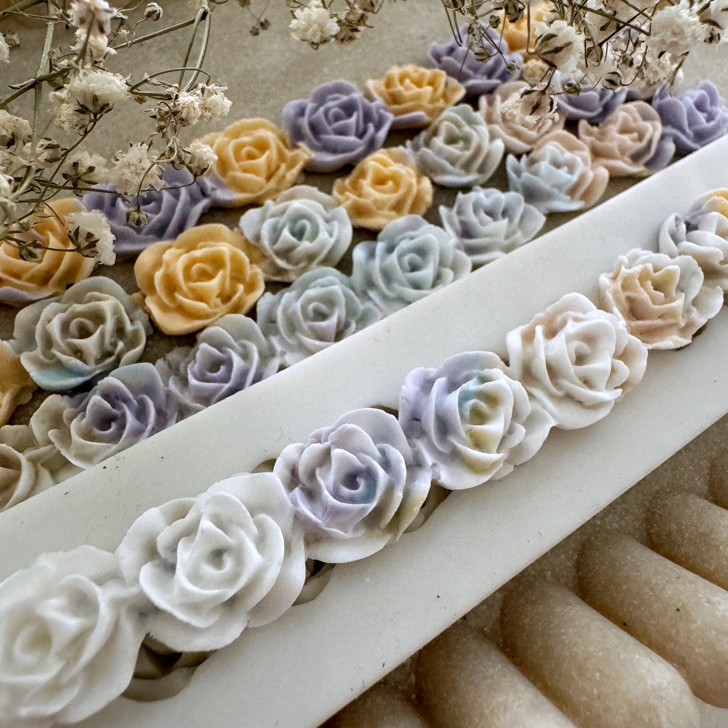 Rose Garland Silicone Mould