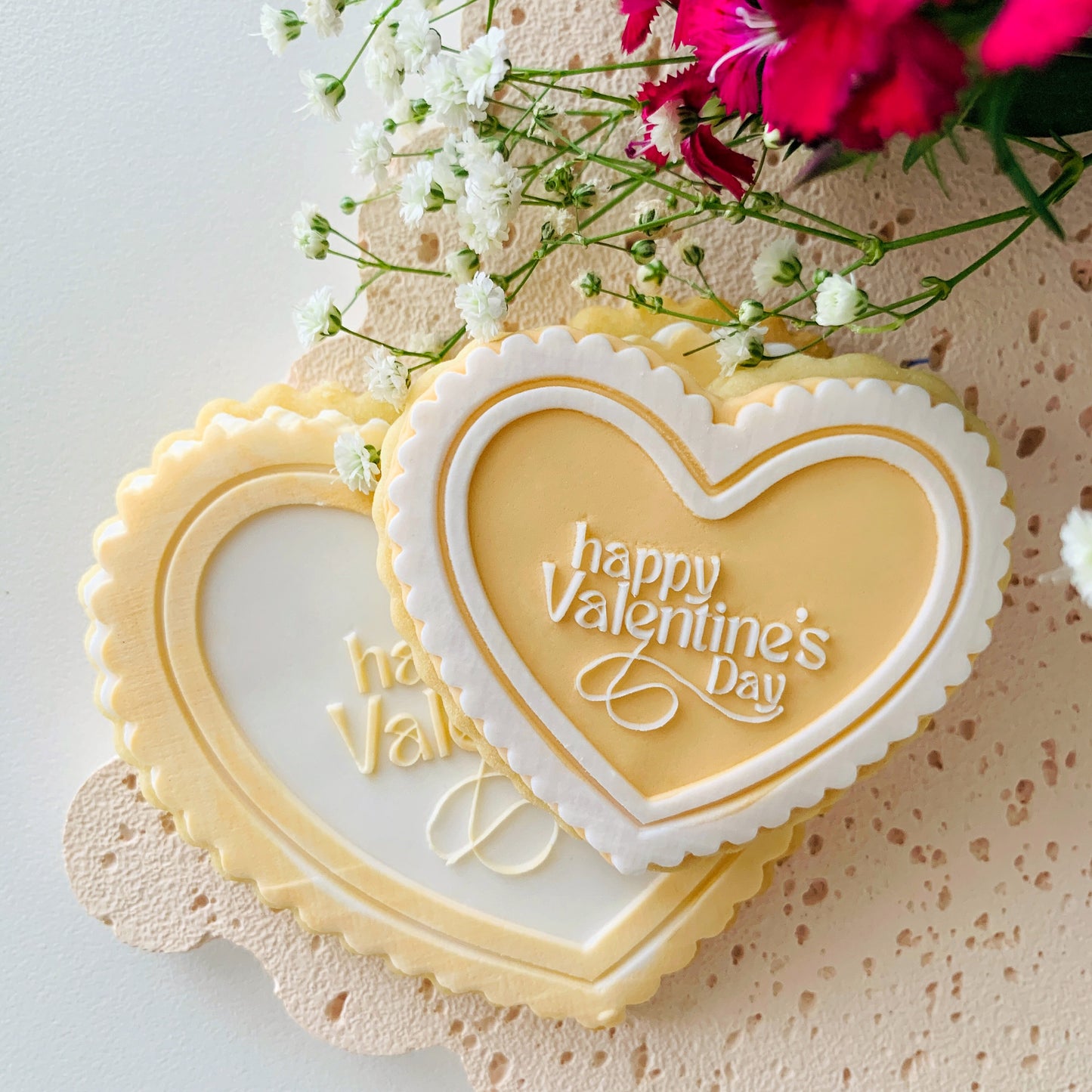 Happy Valentine’s Day Heart Cookie Stamp & Cutter