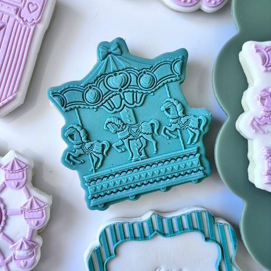 Carousel Cookie Stamp & Cutter