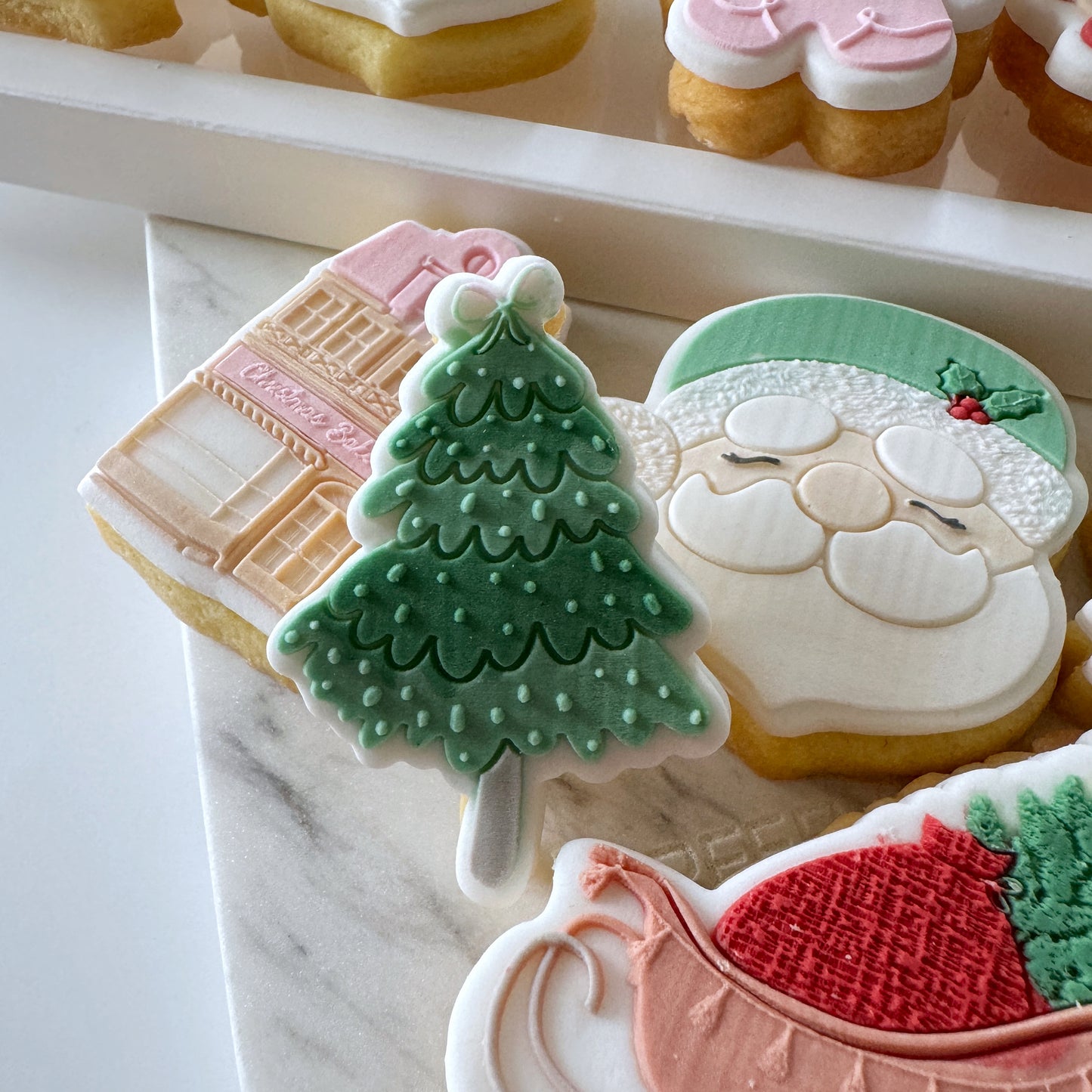 5cm Mini Christmas Tree Cookie Stamp & Cutter