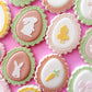 Mini Easter Silhouettes Cookie Stamp