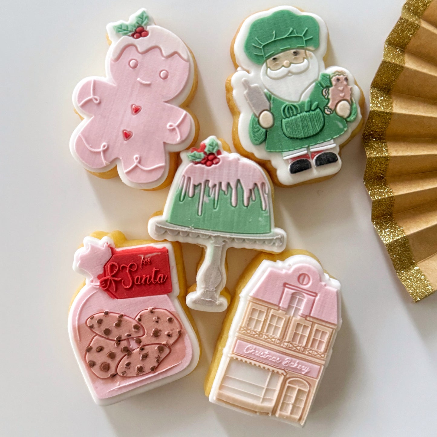 5cm Christmas Baking Mini Cookie Plate & Cutters