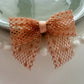 Neutral Mesh Pre tied bows (10pk)