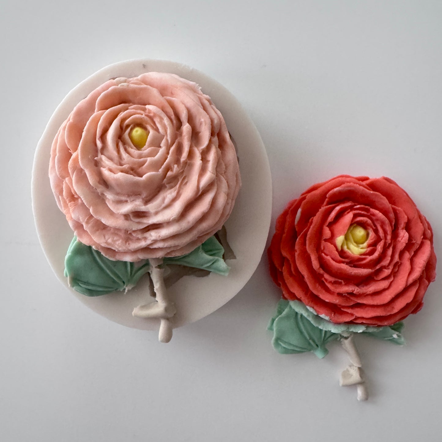 Rose with Stem Silicone Mould