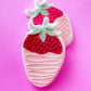 Mini Chocolate Coated Strawberry Cookie Stamp & Cutter