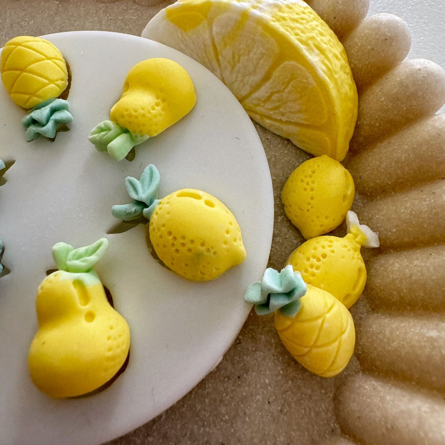 Lemons & Pears, Pineapples Silicone Mould