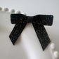 Sparkle Black Pre tied bows (10pk)